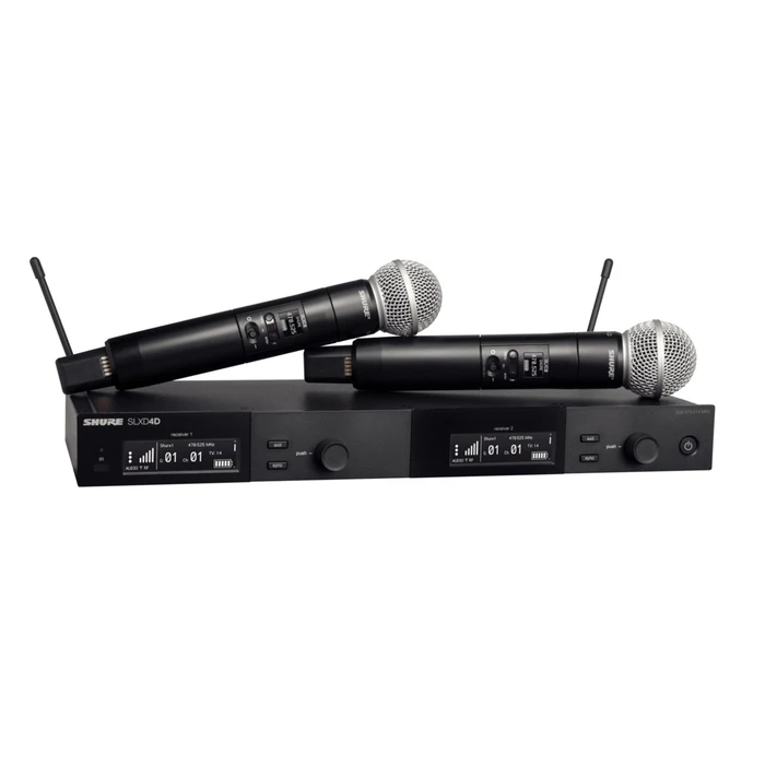 Μικρόφωνο Shure SLXD24DE/SM58-G59 - dual digital wireless with two transmitters/handhelds (470 - 514 MHz)