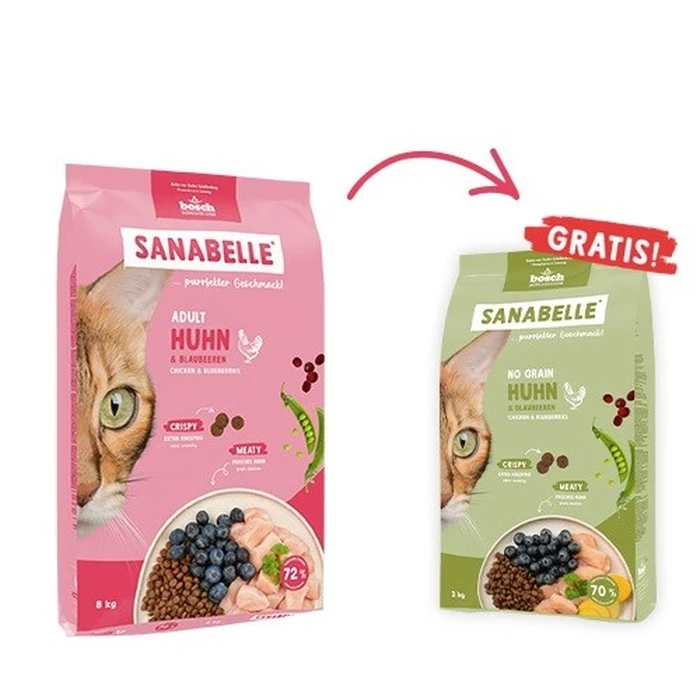Ξηρά Τροφή Γάτας Bosch Sanabelle Adult Chicken & Blueberries 2kg