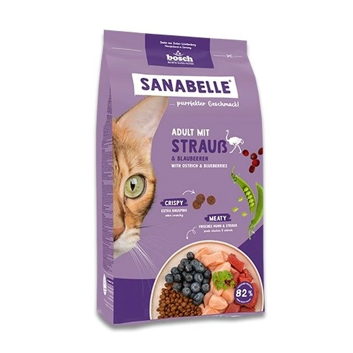 Ξηρά Τροφή Γάτας Bosch Sanabelle Life Adult with ostrich & Blueberries 8kg