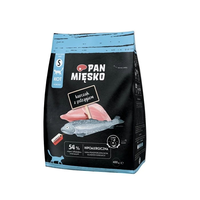 Ξηρά Τροφή Γάτας Pan Miesko Chicken with trout S 400g