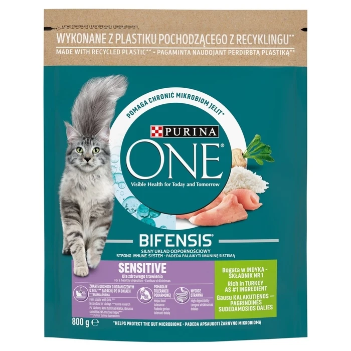 Ξηρά Τροφή Γάτας Purina One Bifensis Adult Sensitive 800 g