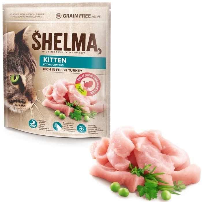 Ξηρά Τροφή Γάτας Shelma Kitten Rich in turkey 750g