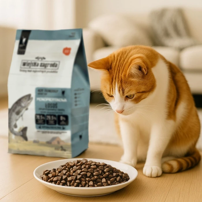 Ξηρά Τροφή Γάτας Wiejska Zagroda Monoprotein Salmon 3kg