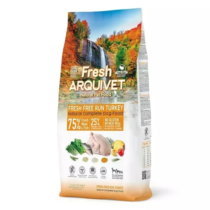 Ξηρά Τροφή Σκύλων Arquivet Fresh Turkey and fish - semi-moist dog food - 10kg