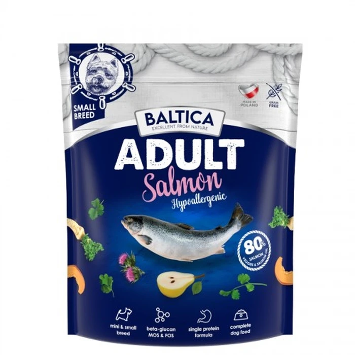 Ξηρά Τροφή Σκύλων Baltica Excellent Hypoallergenic Adult Small breeds Salmon 1kg