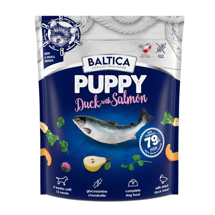 Ξηρά Τροφή Σκύλων Baltica Excellent Puppy Duck with salmon Small breeds 1kg