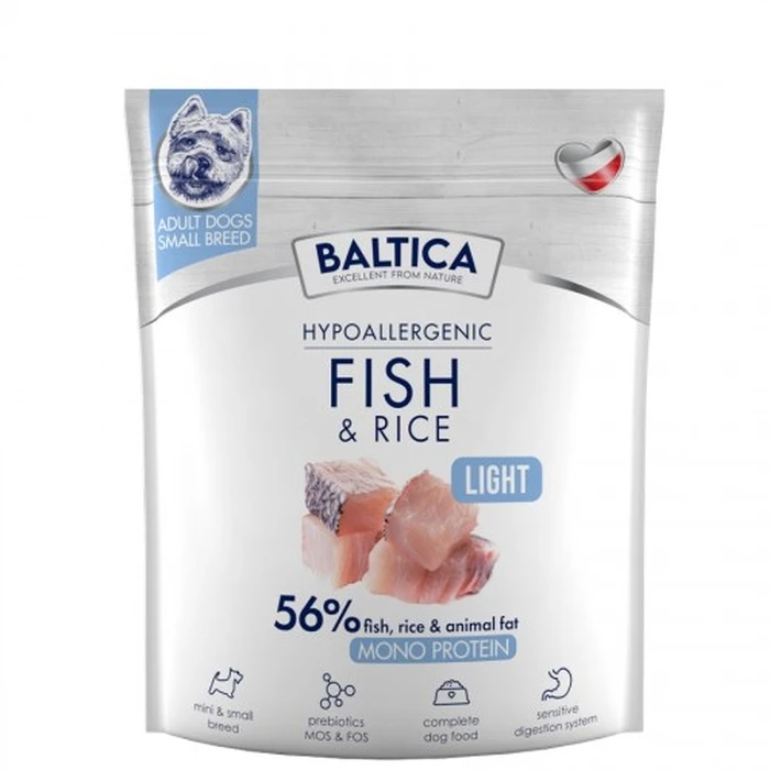 Ξηρά Τροφή Σκύλων Baltica Nutraceutic Hypoallergenic Light S Fish with rice 1kg