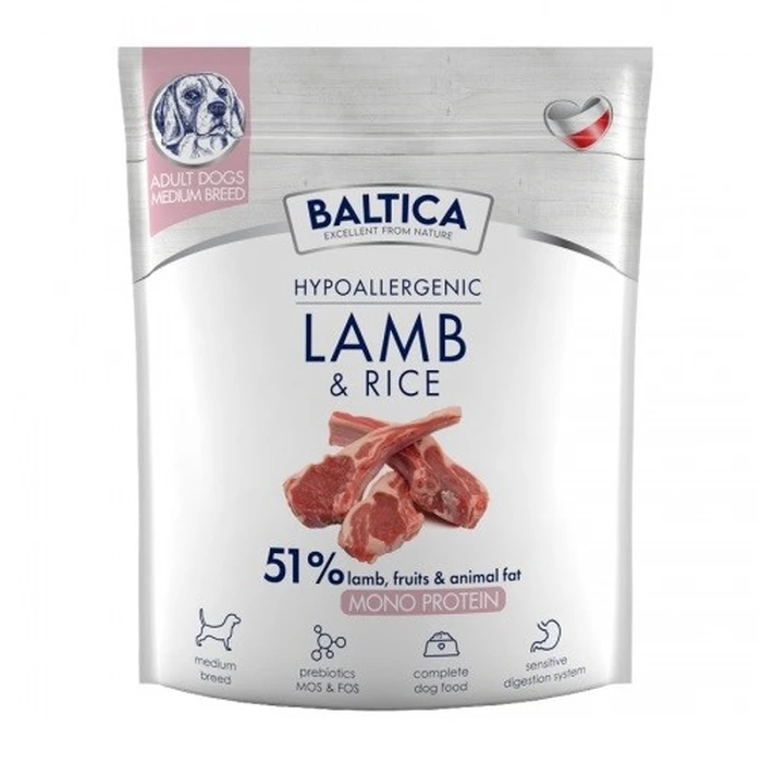 Ξηρά Τροφή Σκύλων Baltica Nutraceutic Hypoallergenic M Lamb with rice 1kg