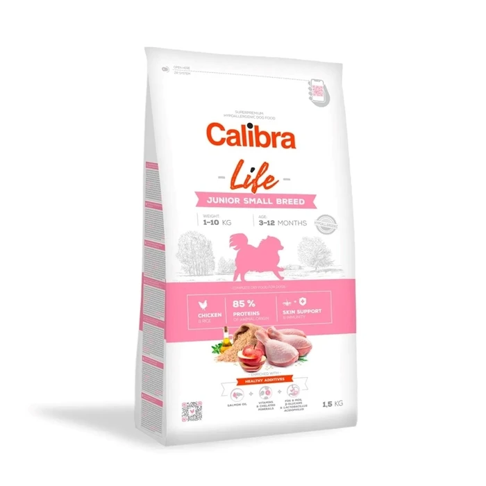 Ξηρά Τροφή Σκύλων Calibra Dog Life Junior Small Breed Chicken 1,5kg