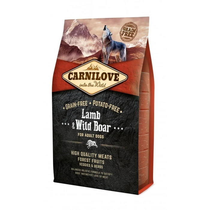 Ξηρά Τροφή Σκύλων Carnilove Adult Lamb and wild boar 4kg