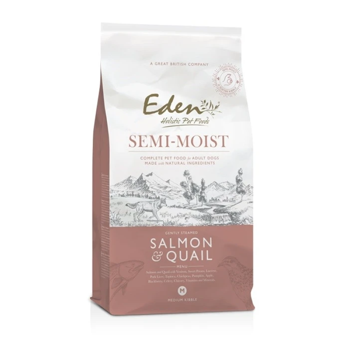 Ξηρά Τροφή Σκύλων Eden Semi-Moist Salmon & Quail - semi-moist dog food - 10kg