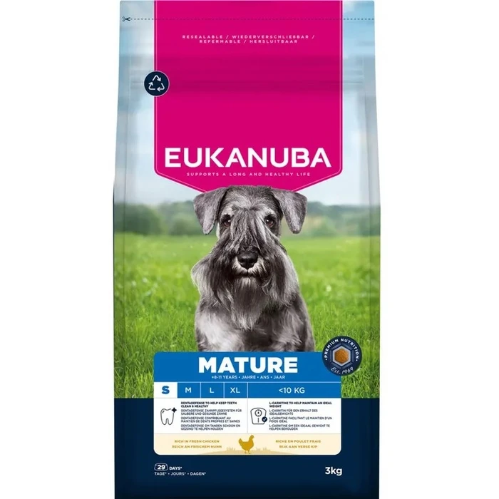 Ξηρά Τροφή Σκύλων Eukanuba Premium nutrition mature Small breed Chicken 3kg