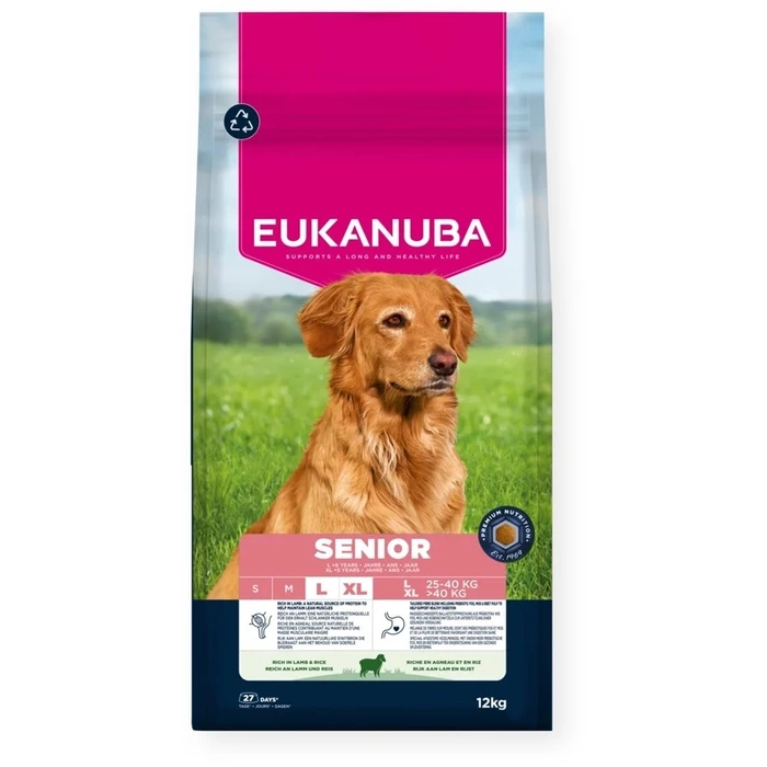 Ξηρά Τροφή Σκύλων Eukanuba Senior L XL Rich in lamb & rice 12kg
