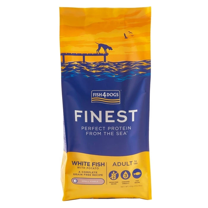 Ξηρά Τροφή Σκύλων Fish4Dogs Finest Ocean White fish S 6kg