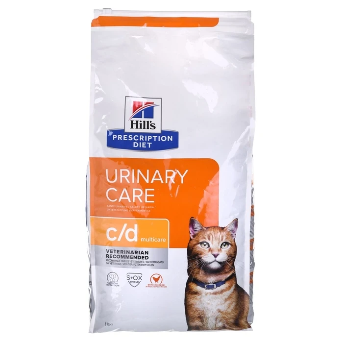 Ξηρά Τροφή Σκύλων Hill's PRESCRIPTION DIET Feline c/d Urinary Care Multicare Dry cat food Chicken 8 kg