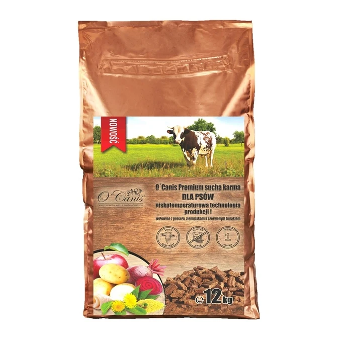 Ξηρά Τροφή Σκύλων O'Canis Premium Beef with millet, potatoes, and red beetroot 12kg