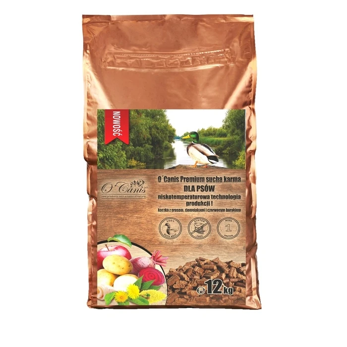 Ξηρά Τροφή Σκύλων O'Canis Premium Duck with millet, potatoes, and red beetroot 12kg