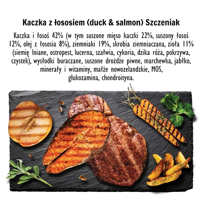 Ξηρά Τροφή Σκύλων Paka Zwierzaka Puppy Duck with salmon S 9kg