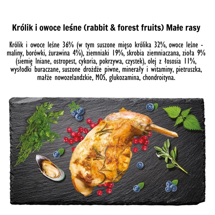 Ξηρά Τροφή Σκύλων Paka Zwierzaka Rabbit with forest fruits S 3kg