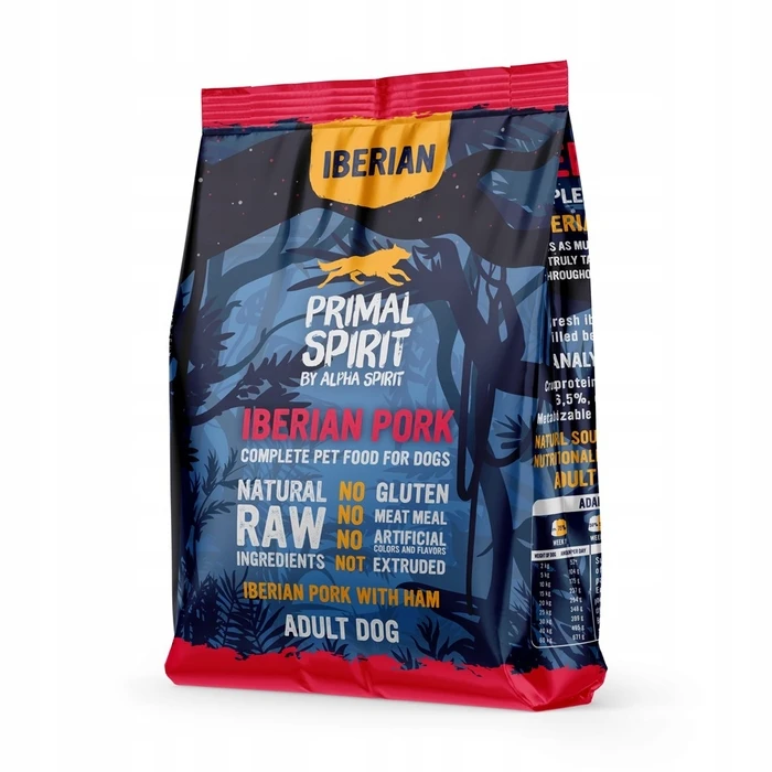 Ξηρά Τροφή Σκύλων Primal Spirit Iberian 70% Pork Ham – semi-moist dog food – 1 kg
