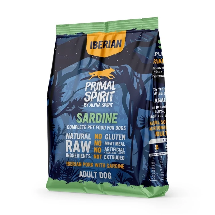 Ξηρά Τροφή Σκύλων Primal Spirit Iberian Sardine – semi-moist dog food – 1 kg
