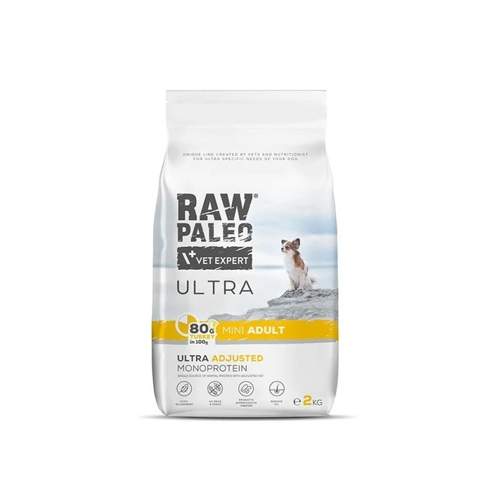 Ξηρά Τροφή Σκύλων Raw Paleo Ultra Mini Adult Turkey 2 kg