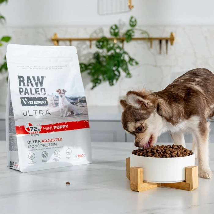 Ξηρά Τροφή Σκύλων Raw Paleo Ultra Mini Puppy Beef - for puppies of small breeds - 8 kg