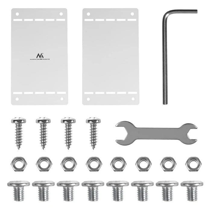Οργανωτικό Καλωδίων Maclean compact under-desk, max load 5kg, White, MC-107 W