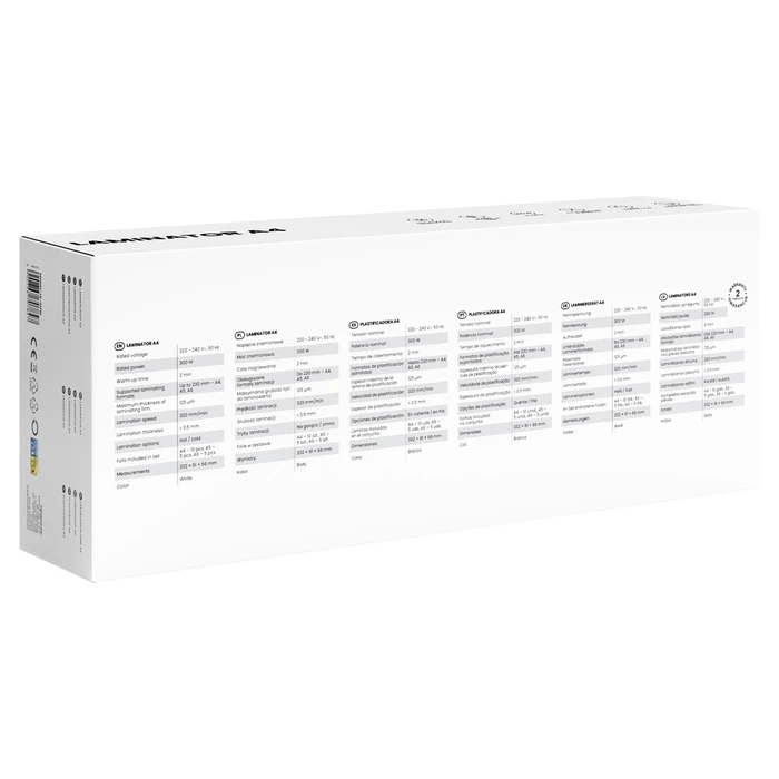 Πλαστικοποιητής Savio LR-01/W Cold/hot laminator 320 mm/min White