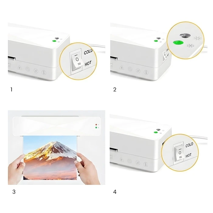 Πλαστικοποιητής Savio LR-01/W Cold/hot laminator 320 mm/min White