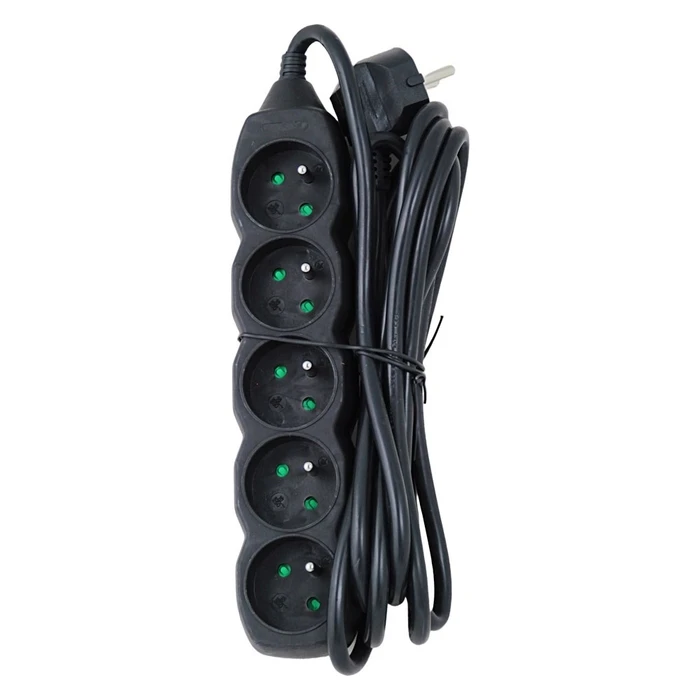 Πολύπριζο Esperanza ELK208K Power strip 5GN/3M Black