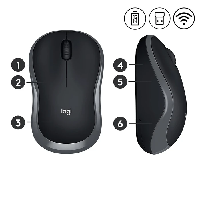Ποντίκι Ασύρματο Logitech M185 RF Wireless Optical.