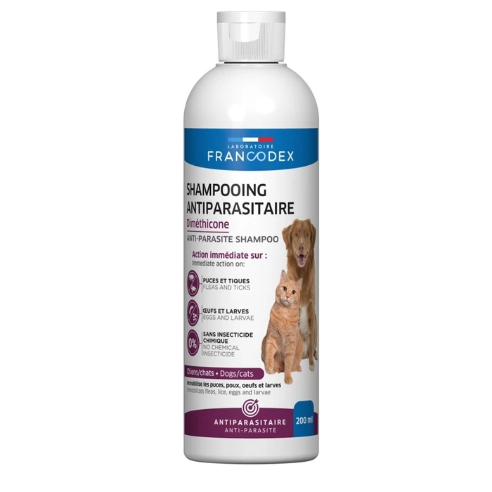 Σαμπουάν για Σκύλους Francodex Antiparasitic with dimethicone - shampoo for dog and cat – 200ml