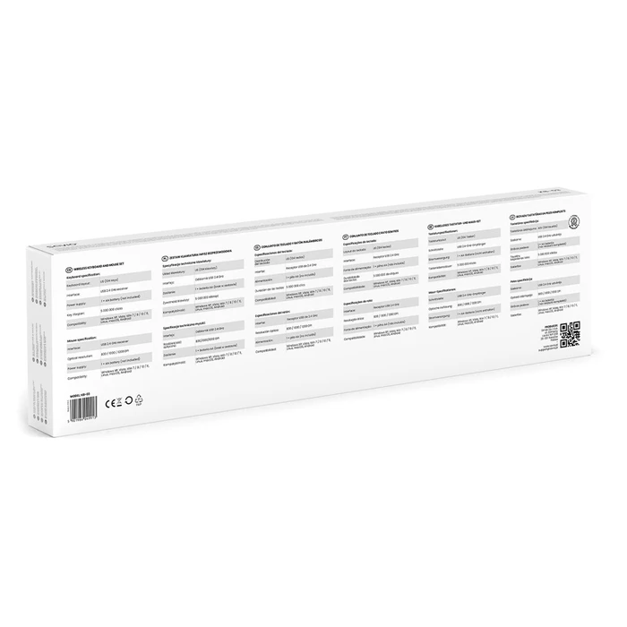 Σετ Πληκτρολόγιο Και Ποντίκι Ενσύρματο Savio KB-03 Home/Office USB QWERTY US English Black