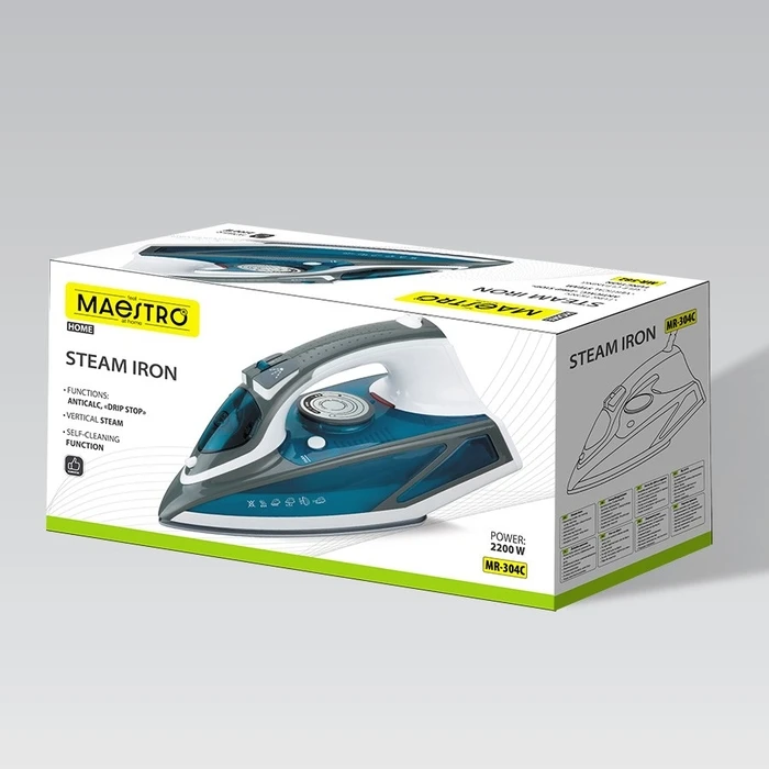 Σίδερο Ατμού Maestro MR-304C 2200W White, Blue
