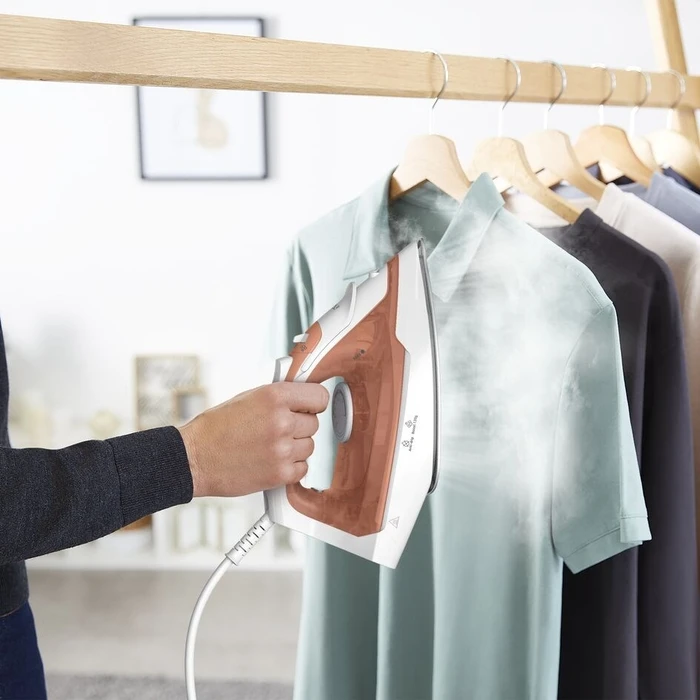 Σίδερο Ατμού Tefal Virtuo 30 FV2C40E0 iron Dry & Ceramic soleplate 2000 W Peach, White