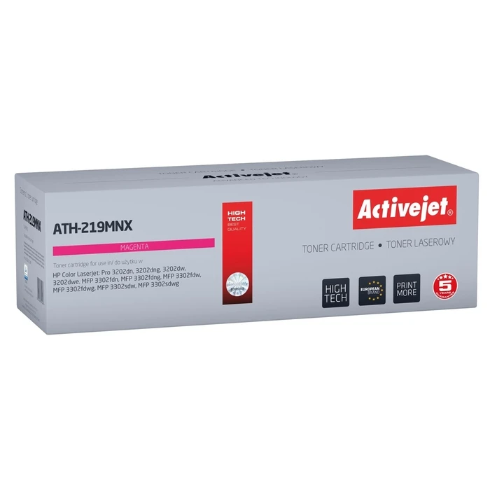 Συμβατό Toner Activejet ATH-219MNX for HP 219X W2193X; Supreme; 2500 pages; magenta, with chip