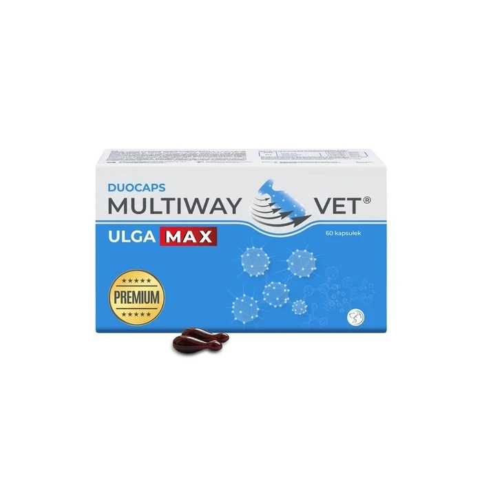Συμπλήρωμα Διατροφής JM Sante Multiway Vet Duocaps Ulga Max - twist-off for relieving stress and discomfort in dogs and cats – 60 pcs
