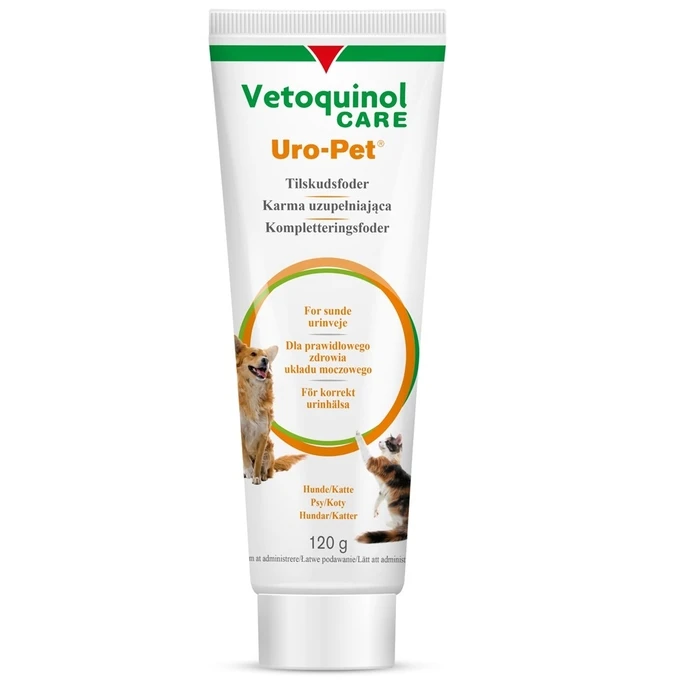 Συμπλήρωμα Διατροφής Vetoquinol Uro-Pet - urine acidifying paste for dog and cat – 120g