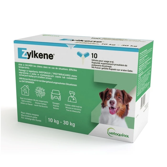 Συμπλήρωμα Διατροφής Vetoquinol Zylkene (10-30 kg) - calming tablets for dogs – 10 pcs
