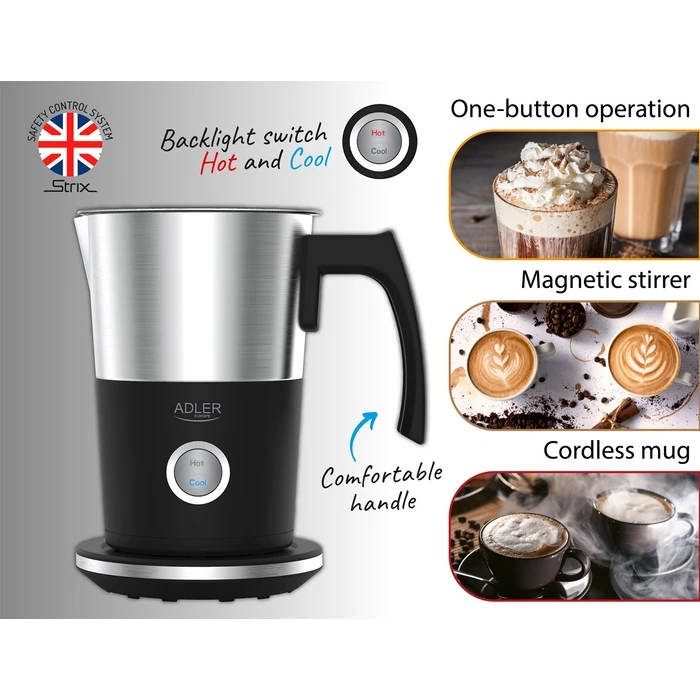 Συσκευή για Αφρόγαλα Adler AD 4497 milk frother/warmer Automatic Black