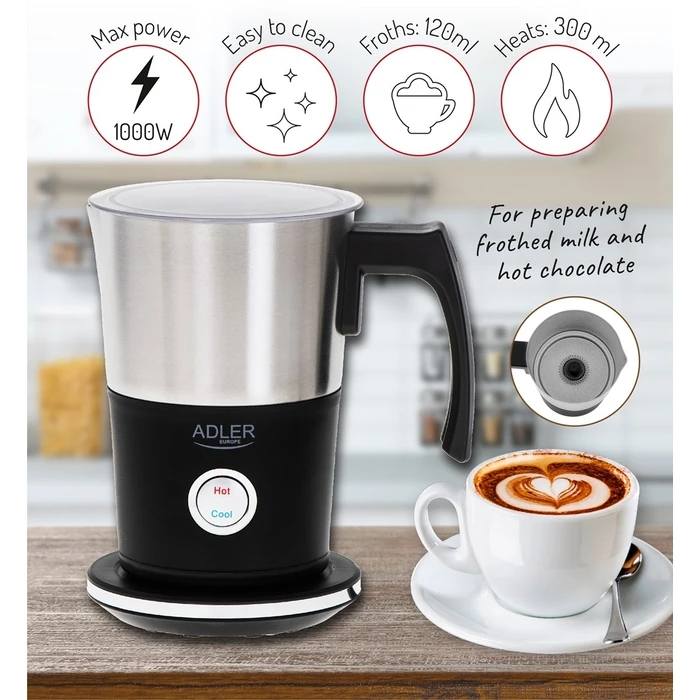 Συσκευή για Αφρόγαλα Adler AD 4497 milk frother/warmer Automatic Black