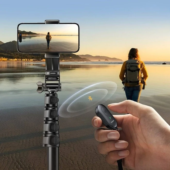Τρίποδο Κινητού Ugreen selfie stick with stand and remote control LP680 1.8m (Black)