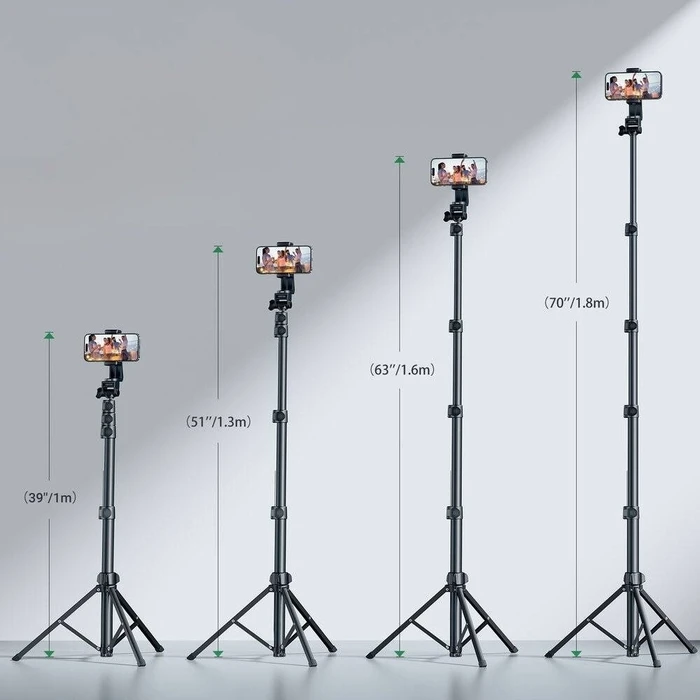 Τρίποδο Κινητού Ugreen selfie stick with stand and remote control LP680 1.8m (Black)