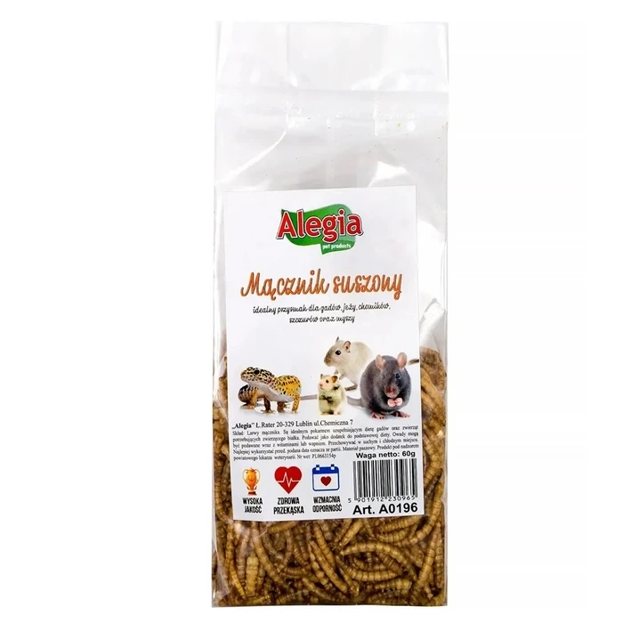 Τροφή Τρωκτικών Alegia Dried mealworm - treat for rodents - 60g