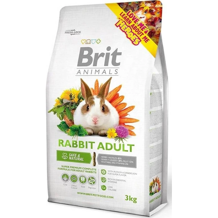 Τροφή Τρωκτικών Brit Animals Rabbit Adult Complete 3kg