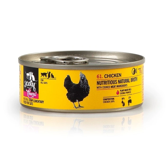 Υγρή Τροφή Γάτας 3coty Chicken Cheers! 75g