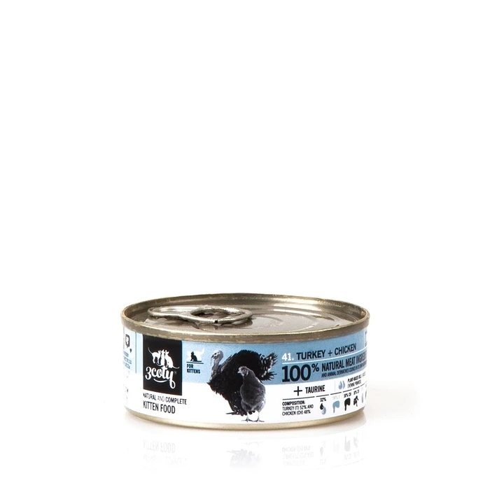 Υγρή Τροφή Γάτας 3coty Turkey with chicken For kittens 80g