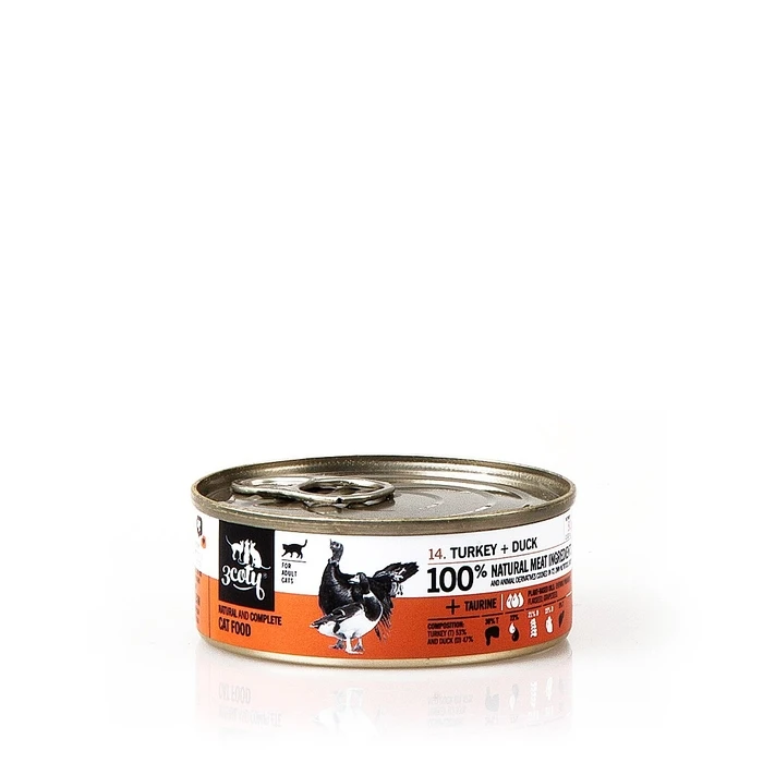 Υγρή Τροφή Γάτας 3coty Turkey with duck 80g