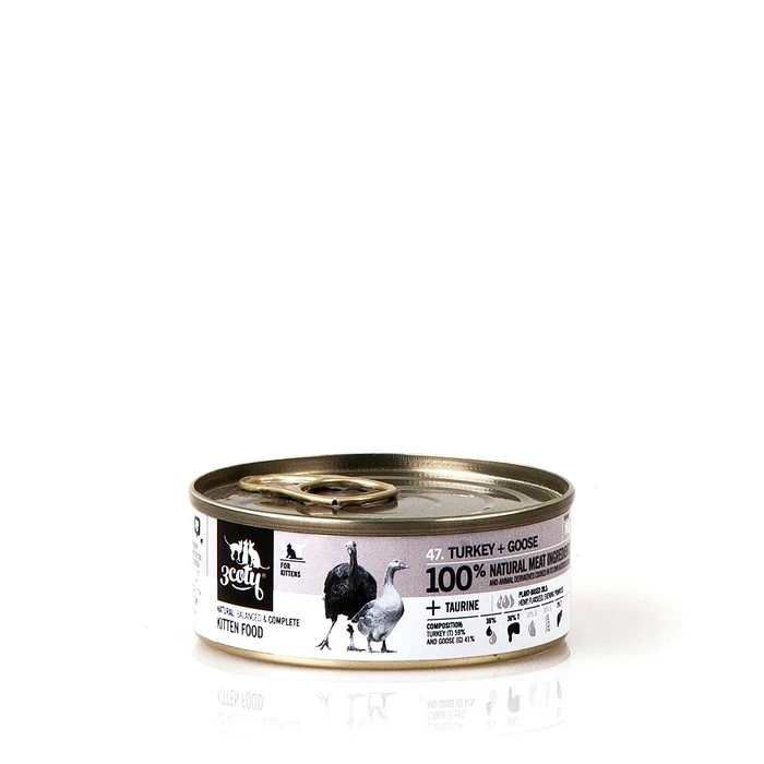 Υγρή Τροφή Γάτας 3coty Turkey with goose For kittens 80g